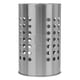 thumbnail image 4 of Porta palillos de acero inoxidable de 16,5 cm de alto, soporte cilíndrico para cubiertos y utensilios, contenedor multiusos para palillos, ideal para el hogar y el restaurante (plateado)., 4 of 8