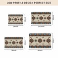 thumbnail image 4 of Boho Southwest Door Mat Indoor Outdoor, Farmhouse Aztec Tribe Brown Blue Plaid Non Slip Welcome Mat with Rubber Backing, Absorbent Fabric Front Door Mats Entryway Rug for Home Patio Entrance 18"x30", 4 of 8