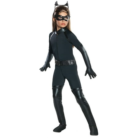 Rubies Girls Batman Dark Knight Rises Deluxe Catwoman Costume, X-Small