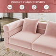 thumbnail image 5 of Rophefx Mid-Century Upholstered Sofa Couch for Living Room, Bedroom, Office, Apartment, 5 of 7