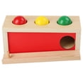 thumbnail image 2 of Caja de s de para golpear, de , entrenamiento, desarrollo de coordinación mano-ojo, Material de aprendizaje, juguete Montessori CUTICAT Juego de pelota de empuje, 2 of 8