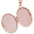 thumbnail image 4 of 14k Rose Gold Polished 21mm Oval Locket - 28mm, 4 of 7
