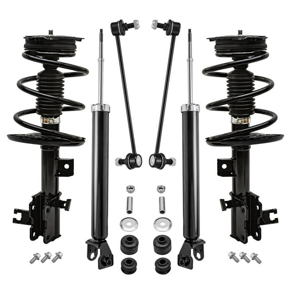 Detroit Axle - 6pc Front Struts Shocks Kit for 2013-2018 Nissan Altima, 2 Struts w/Coil Spring Assembly 2 Sway Bar End Links 2 Rear Shock Absorbers 2014 2015 2016 2017 Replacement Suspension