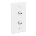 thumbnail image 1 of SatelliteSale Tornillos de placa de pared dúplex coaxial (blanco) incluidos, 1 of 5
