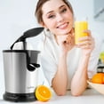 thumbnail image 6 of NutriChef Stainless Steel Electric Juice Press-Citrus Squeezer Masticating Machine w/ 160W Power, 6 of 8