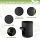 thumbnail image 3 of Paquete de 3 bolsas de cultivo de patatas negras de 10 galones con ventana con solapa - Bolsas de jardín portátiles para cultivar verduras y frutas - Nuestras bolsas de cultivo, 3 of 5