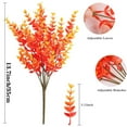 thumbnail image 2 of 6 Bundles Artificial Fall Flowers for Outdoors, Faux Autumn Plants Bushes, UV Resistant No Fade Plastic Plants Greenery for Outside Garden Porch Sidewalk Window Box Décor (Autumn Eucalyptus), 2 of 7