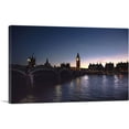 thumbnail image 1 of ARTCANVAS London England Big Ben at Dusk Canvas Art Print - Size: 40" x 26" (0.75" Deep), 1 of 9