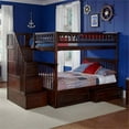 thumbnail image 2 of Leo & Lacey Full Over Full Staircase Storage Bunk Bed, 2 of 4