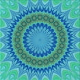 thumbnail image 1 of Ahgly Company Machine Washable Indoor Square Transitional Dark Turquoise Green Area Rugs, 6' Square, 1 of 7