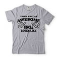 thumbnail image 5 of Awesome Uncle Shirt Funny Uncle T Shirt Father's Day Uncle T-Shirt Fathers Day Gift T Shirt U (Small Navy Blue), 5 of 6