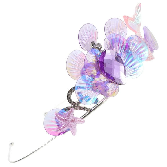OUNONA Headbands for Girls Mermaid Toy Mermaid Crown Toddler 14.50X11.50X4.00CM