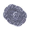 thumbnail image 1 of Hebilla de cinturón de vaquero , reemplazo de hebilla de cinturón Texas, hebillas de cinturón floral grabado , plata antigua Yinane Hebilla del cinturón, 1 of 8