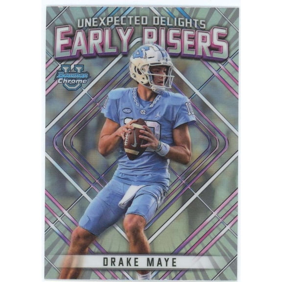 NFL 2023 Bowman Chrome U   Drake Maye ER-2 (Rookie, Early Risers)