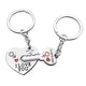 thumbnail image 1 of Juego de 2 llaveros para pareja: TE AMO con llaveros de corazón rojo para novio, novia y mejores amigos, 1 of 5