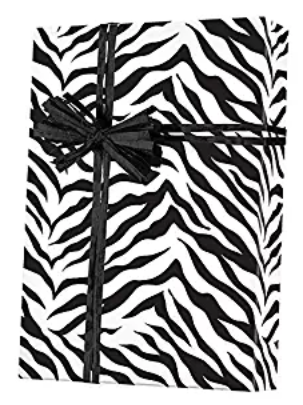 black and white gift wrap