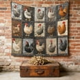 thumbnail image 4 of Cute Chicken Printed Blanket Soft Fuzzy Flannel Plush Throw Blanket for Couch,Sofa and Bed Decorative Blankets Funny Colorful Rooster Swaddle adult adults Blanket All Season, 4 of 9