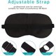 thumbnail image 2 of Máscara de ojos de viaje para hombres y mujeres, material satinado de calidad, patrones de camuflaje, correa ajustable, cubierta para los ojos para dormir (seda artificial), 2 of 3