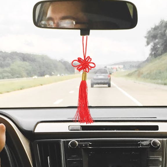 LOLIPPYY 20 Pieces Red Chinese Knot Tassels Hanging Decorations for Spring Festival and Lunar New Year Celebration
