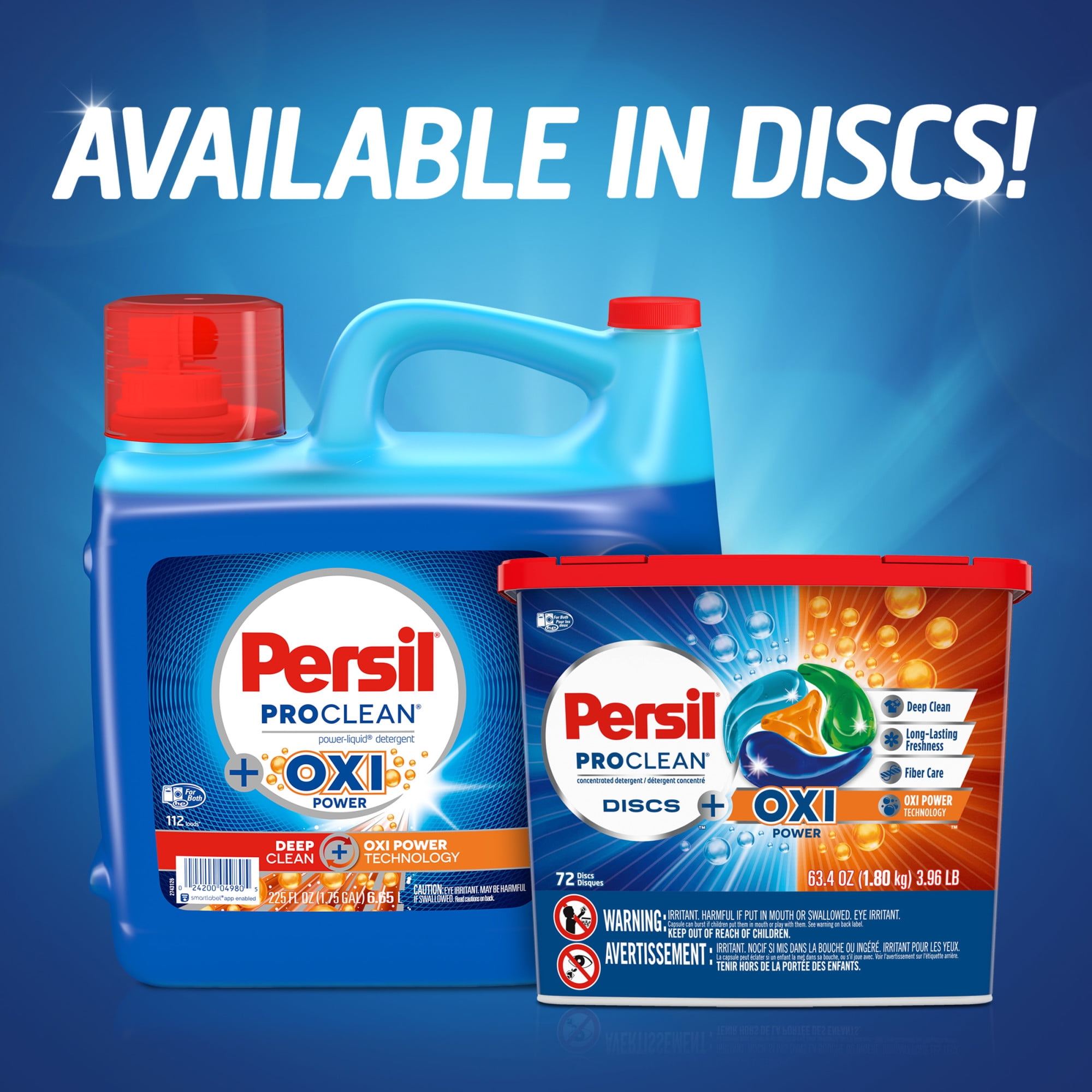 Persil ProClean Liquid Laundry Detergent, High Efficiency (HE),  Plus OXI Power, 225 Ounce, 112 Total Loads