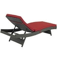thumbnail image 3 of Modway Sojourn Outdoor Patio Sunbrella® Chaise in Canvas Red, 3 of 4