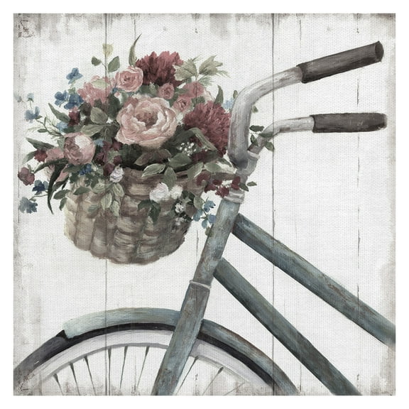 Masterpiece Art Gallery Sunday Ride Soft Bicycle By Nan Canvas Art Print 30" x 30"