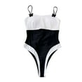 thumbnail image 2 of LEBONYARD Bikini Bathing Suit for Women One Piece,Women's Conjoined Casual Beach Bikinis Swimsuit White M, 2 of 6