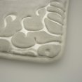 thumbnail image 3 of Oliver Brown Damask Traditional Bath Rugs, Beige/White, 20" x 32", 3 of 4