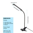 thumbnail image 2 of Flexible LED USB clip lámpara de mesa 3 modos de lectura retro luz de noche, 2 of 13