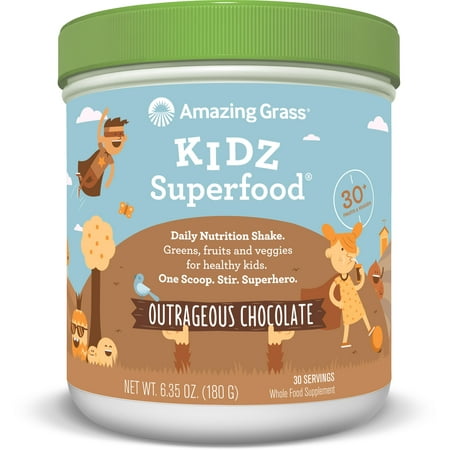 Amazing Grass Kidz Superfood Powder, Chocolate, 30 Servings