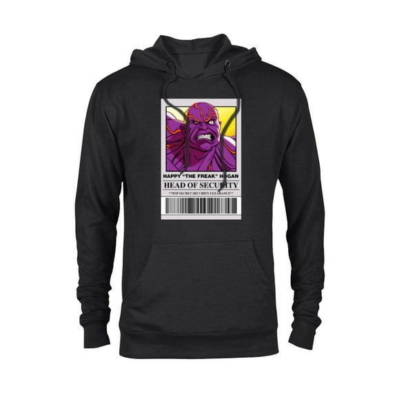 Marvel Studios What If...? Happy “The Freak” Hogan ID Card - Pullover Hoodie for Adults - Customized-Black