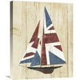 thumbnail image 1 of Global Gallery Avery Tillmon 'British Flag Sailboat' Canvas Wall Art, 1 of 4