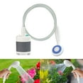 thumbnail image 4 of Portable Outdoor Shower, Battery Powered Compact Handheld Rechargeable Camping Shower - Pumps Water from Bucket Into Steady, Gentle Shower Stream Gray White, 4 of 9