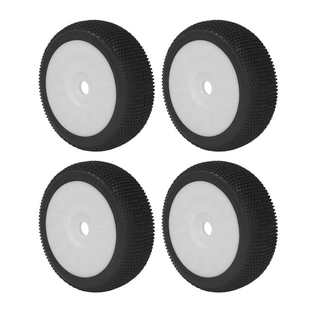 4 Uds neumáticos de goma RC agarre fuerte alta resistencia a la abrasión ruedas flexibles de 17mm para Redcat blanco YUNYI BRAND Deportes