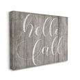 thumbnail image 3 of Stupell Industries Hello Fall Phrase Rustic Grain Pattern Minimal Typography, 20 x 16,Design by Daphne Polselli, 3 of 5