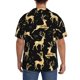 thumbnail image 3 of Fotbe Christmas Gold Deers Camisa Estampada de Manga Corta para Hombre, Casual de Verano, Estilo Playero, Sin Arrugas-X-Large, 3 of 5