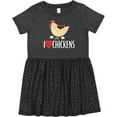 thumbnail image 3 of Inktastic Chickens Cute Farm Animal Girls Toddler Dress, 3 of 5