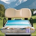 thumbnail image 3 of XYZCANDO Tropical Beach Print Golf Cart Seat Cover | 4 Storage Pockets | Universal Non-Slip Washable Accessory for 2-Seat Golf Carts, 3 of 8