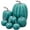 Blue Green, variant on 7Pcs Pumpkins Decoration for Halloween Lifelike Simulation Foam Pumpkins Set Fall Harvest Home Party Supplies