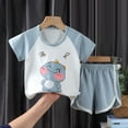 thumbnail image 2 of Toddler Baby Boy Summer Outfit Short Sleeve T Shirt Top Casual Shorts Set Clothes 6 12 18 24 Month, Size 4 Years, 2 of 3