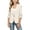 Beige, variant on Kids Blazer for Girls 3/4 Sleeve Shawl Collar Graduation Formal Blazers Open Front School Uniform Jackets 4-15Y