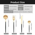 thumbnail image 2 of Silverware Set,48-Piece Stainless Steel Flatware Service for 12, Kitchen Accessories Utensils Tableware Cutlery Set,Dishwasher Safe, Glod, 2 of 7