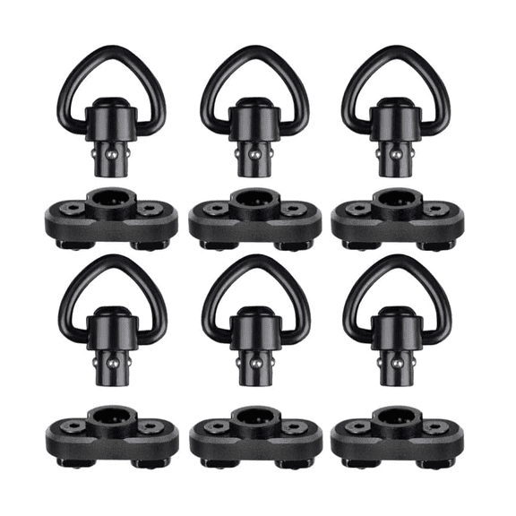 M-Lok QD Sling Swivel Mount Quick Detach Sling Attachment with Push Button for Mlok (MD6)