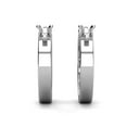 thumbnail image 4 of Cate & Chloe Presley 18k White Gold Plated 17mm Hoop Earrings with Swarovski Crystals for Women, 4 of 9