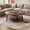 Black Walnut, variant on iSunirm 29.5" Round Coffee Table with Storage, 2-Tier Small Modern Wood Coffee Tables for Living Room, Black Walnut