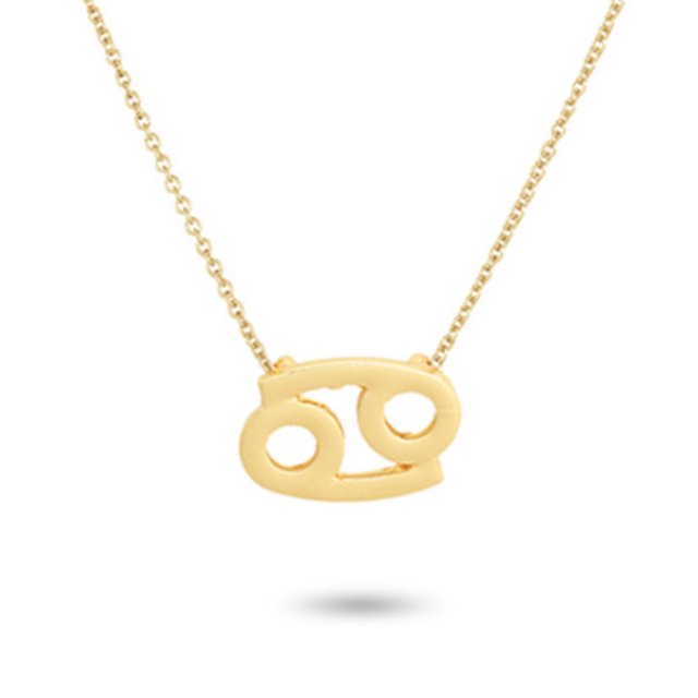 Constellation Theme Friendship Necklace Creative Comfortable Ins Exquisite Durable Rust-proof Lightweight Fashion Accessory Cancer gold