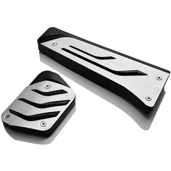 Jaronx Compatible with BMW Pedal Covers, No Drill Gas Brake Pedal Stainless Steel Anti-slip Brake Pedal Cover