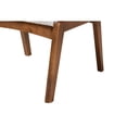 thumbnail image 4 of Baxton Studio Roxy Mid-Century Modern Off-White Boucle Upholstered and Walnut Brown Finished Wood Ottoman Footstool, 4 of 5
