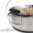 thumbnail image 4 of Organizador De Tapa De Acero Inoxidable Con Bandeja De Goteo De Silicona Y Diseño A Presión, Organizador De Olla Que Ahorra Espacio Para Olla De Cocción Lenta, 4 of 7