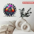 thumbnail image 4 of Decorative Clocks: Vibrant Hallo-ween Haunted House  Glass Wall Clock ,Spooky Decor Wall Clock for Homes, Bars, Offices, Man Caves, Garages, And Living Rooms. Hallo-ween Gift Style 12×12inch(30×30cm), 4 of 8